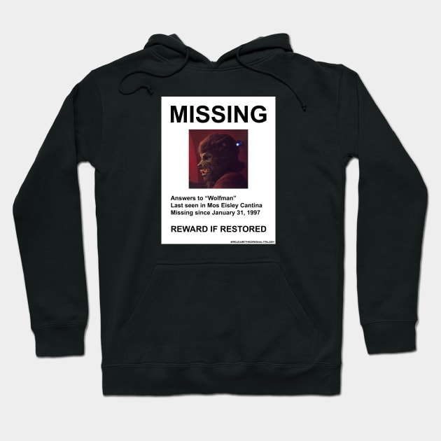 Missing Wolfman Hoodie by doubleofive